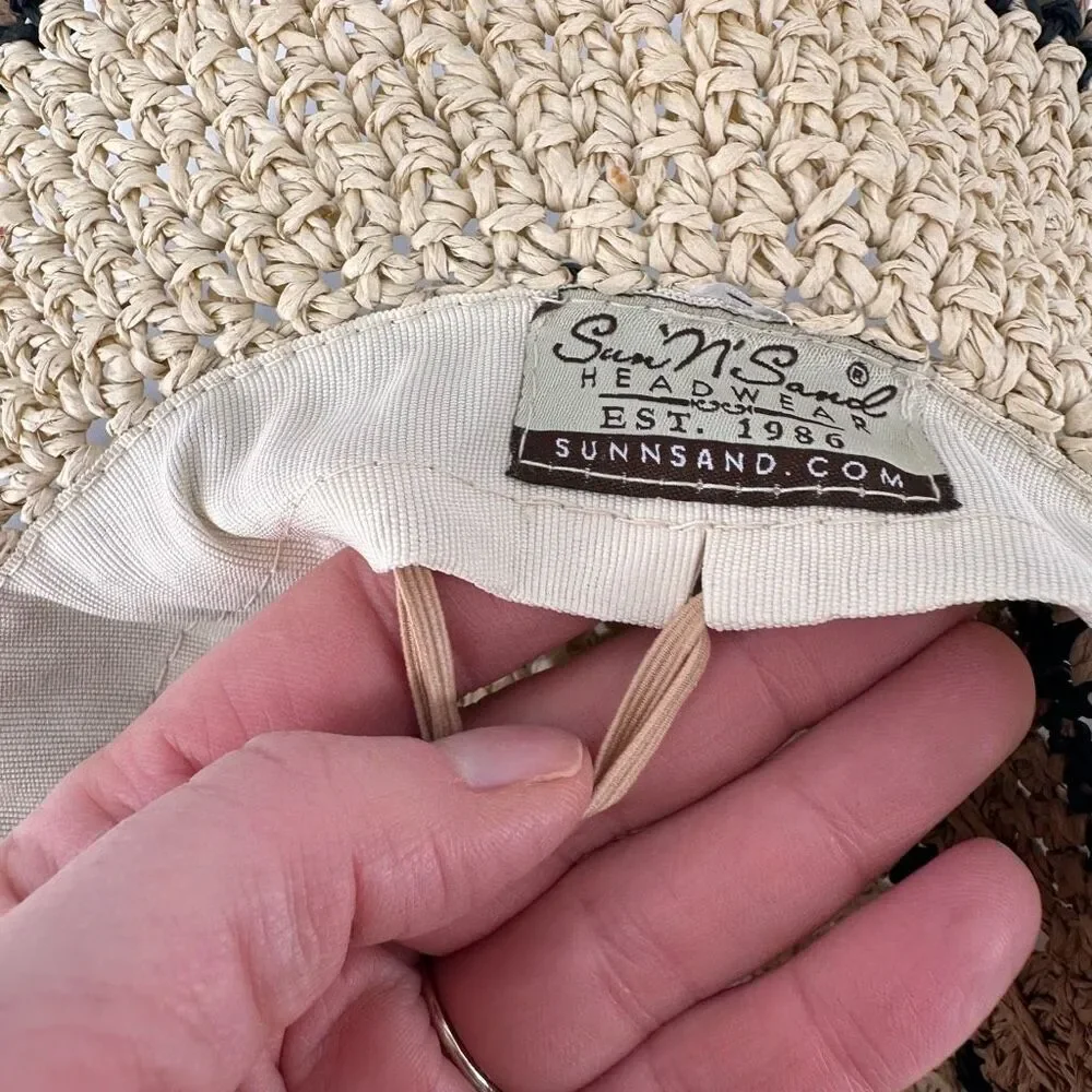 Sun 'N' Sand Women’s Natural Paper‎ Straw Bucket Panama Hat